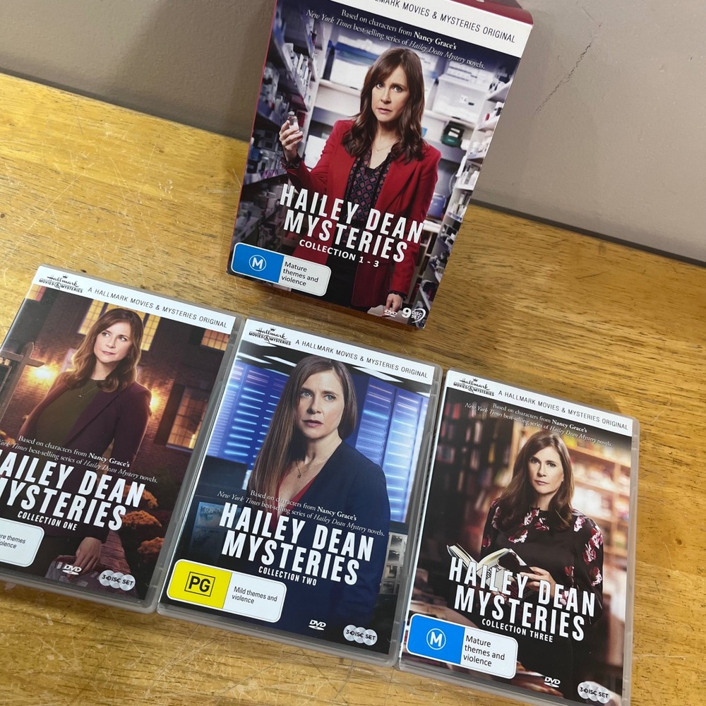 Hallmark Hailey Dean Mysteries Collection 1-3 DVD 9-Disc Set Kellie Martin Vtg